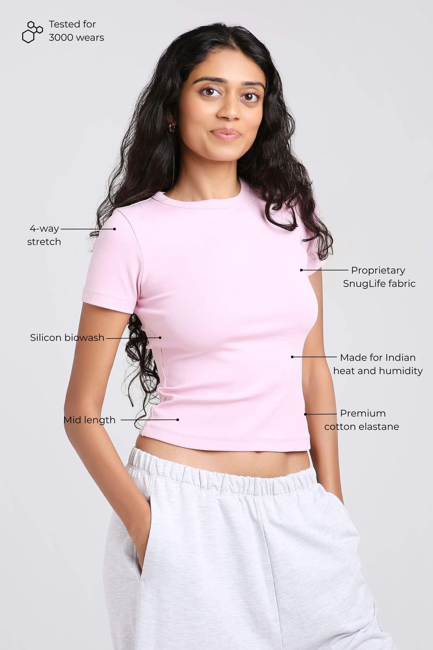 Everyday Tee in Cotton Candy