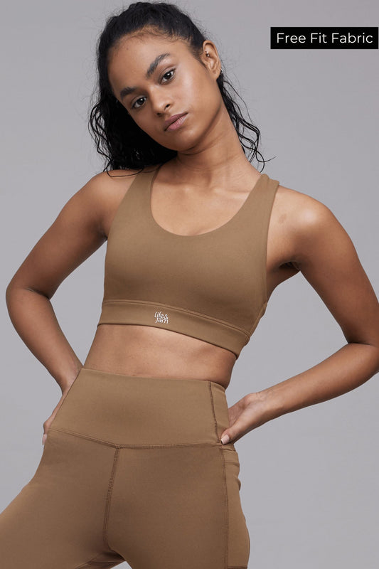 Utility Sports Bra in Mountain Tan - Life & Jam