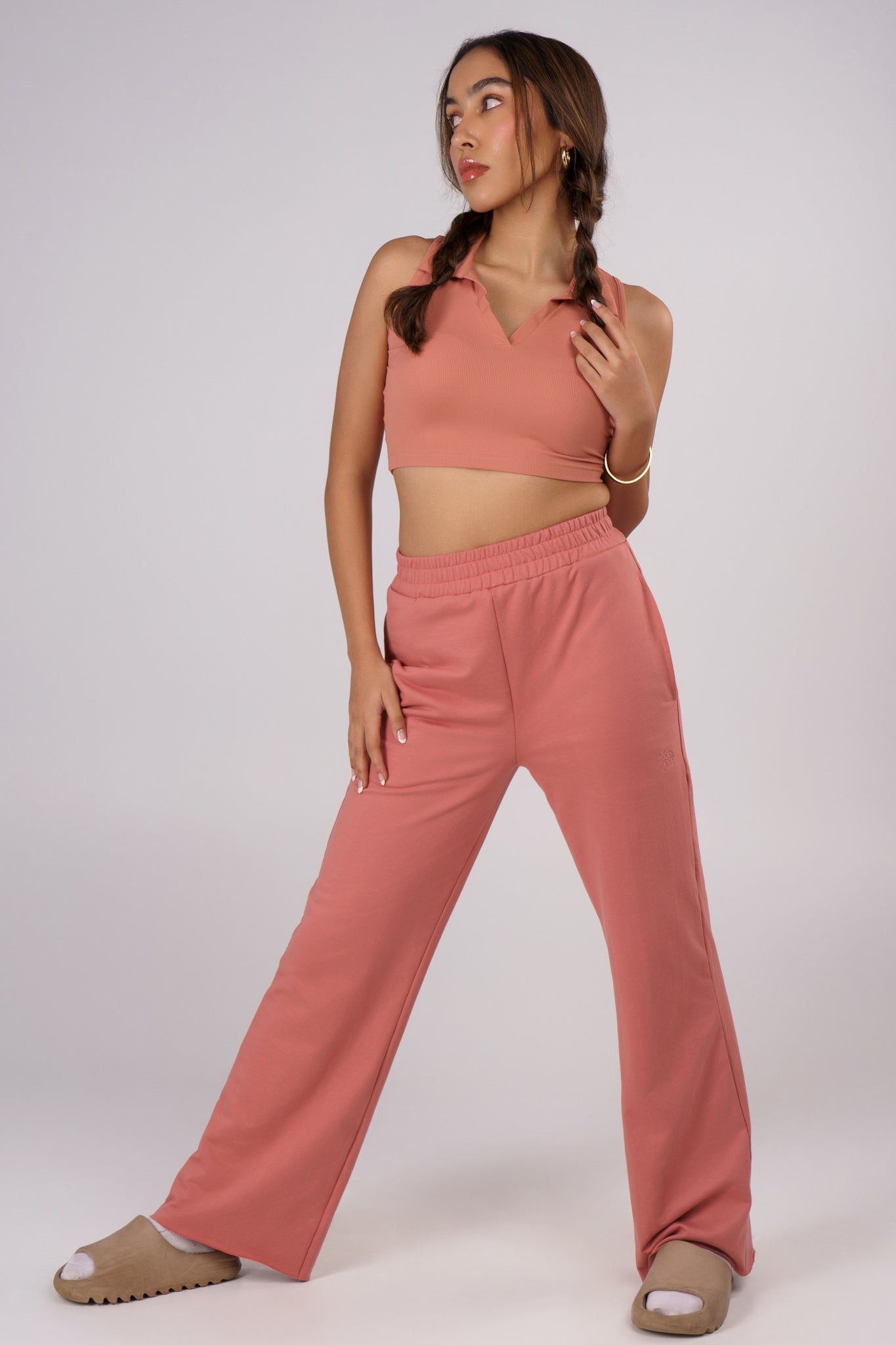 Straight-fit Everyday Lounge Pants in Dusty Rose - Life & Jam